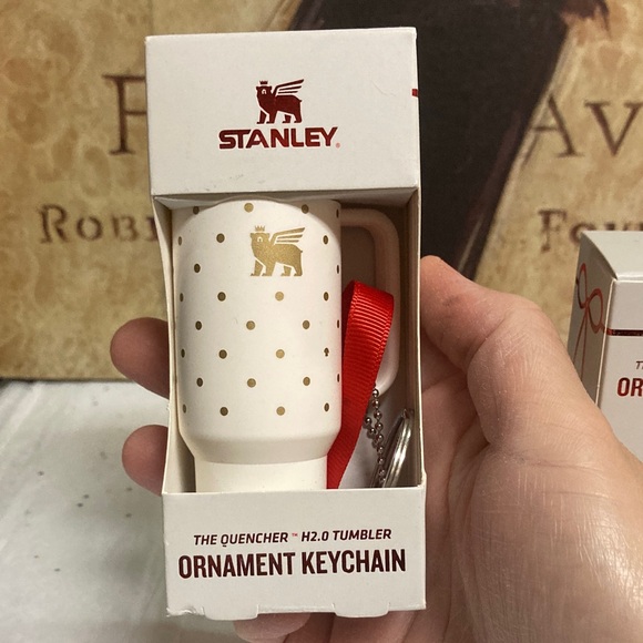 Stanley Pink and White Ornament Keychain Set - Picture 5 of 7